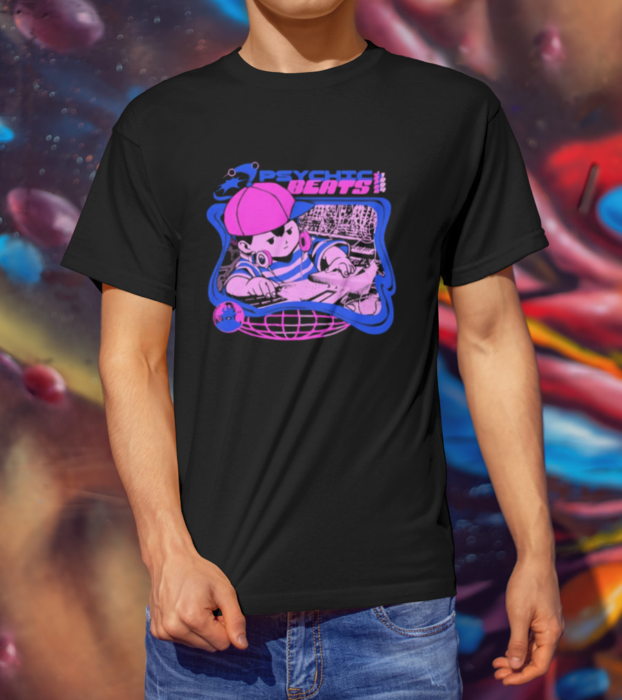 Ness EarthBound Psychic Beats Retro Gaming T-Shirt