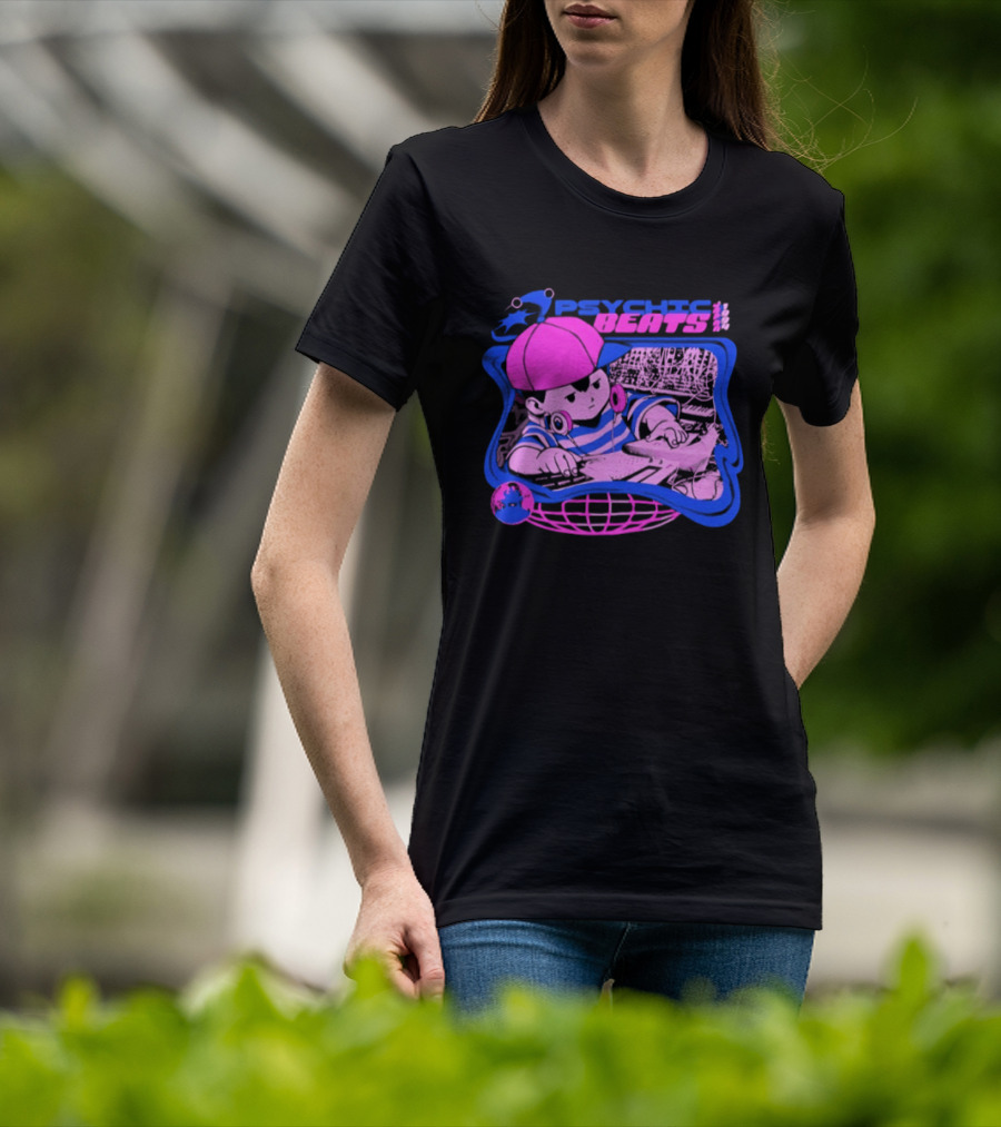 Ness EarthBound Psychic Beats Retro Gaming T-Shirt
