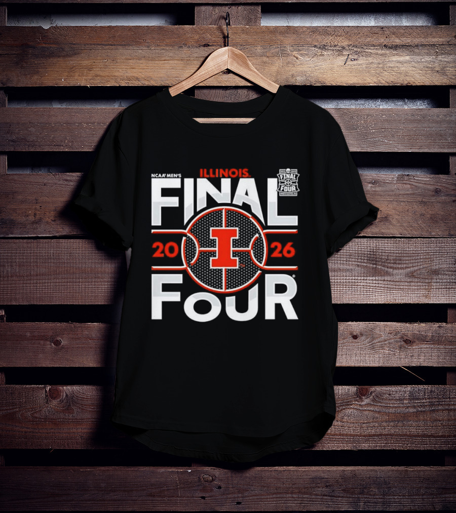 Illinois Basketball 2026 NCAA Men's Final Four Tournament T-Shirt