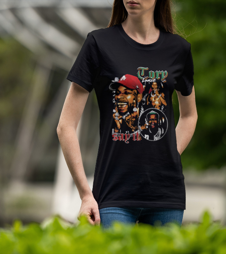 Tory Lanez Say It Red Cap Smiling T-Shirt