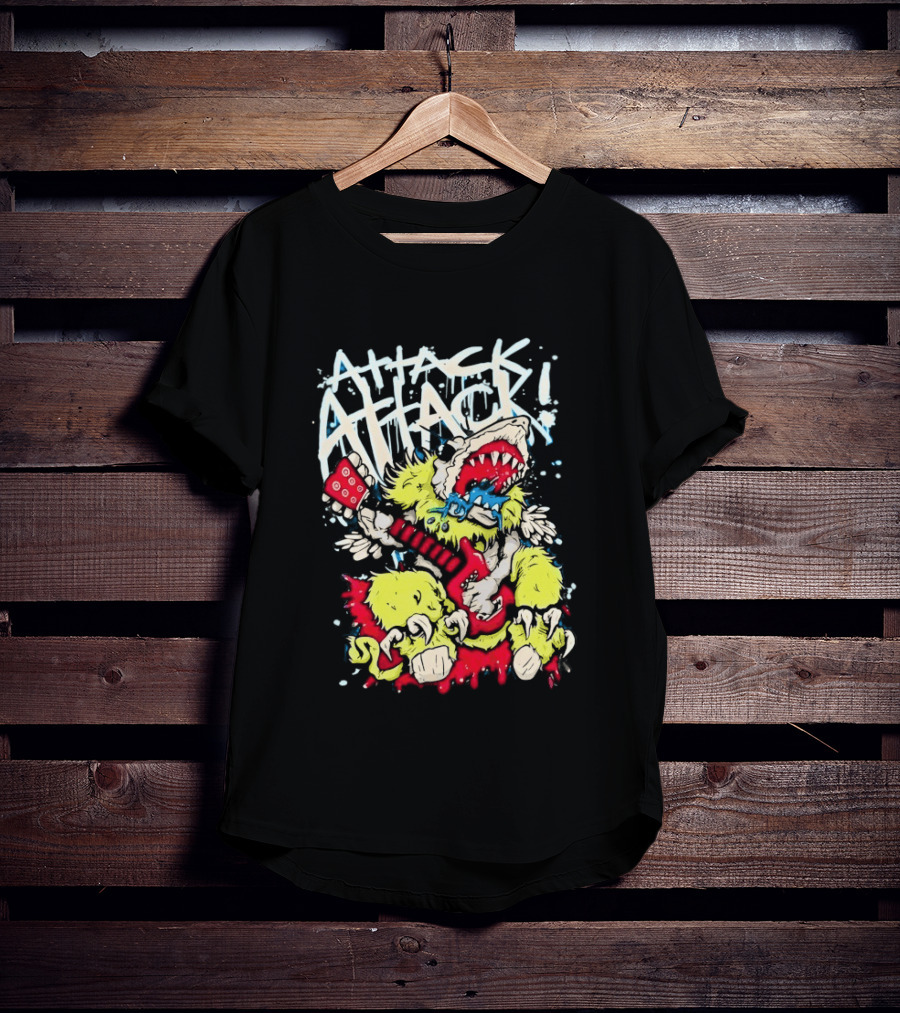 Attack Attack Monster Holding Guitar T-Shirt