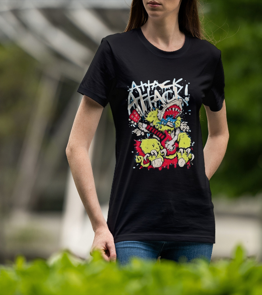 Attack Attack Monster Holding Guitar T-Shirt