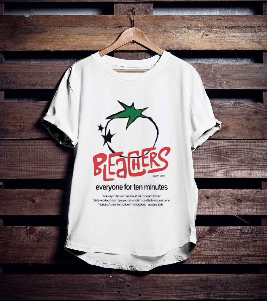Bleachers Everyone For Ten Minutes Tomato Stars T-Shirt