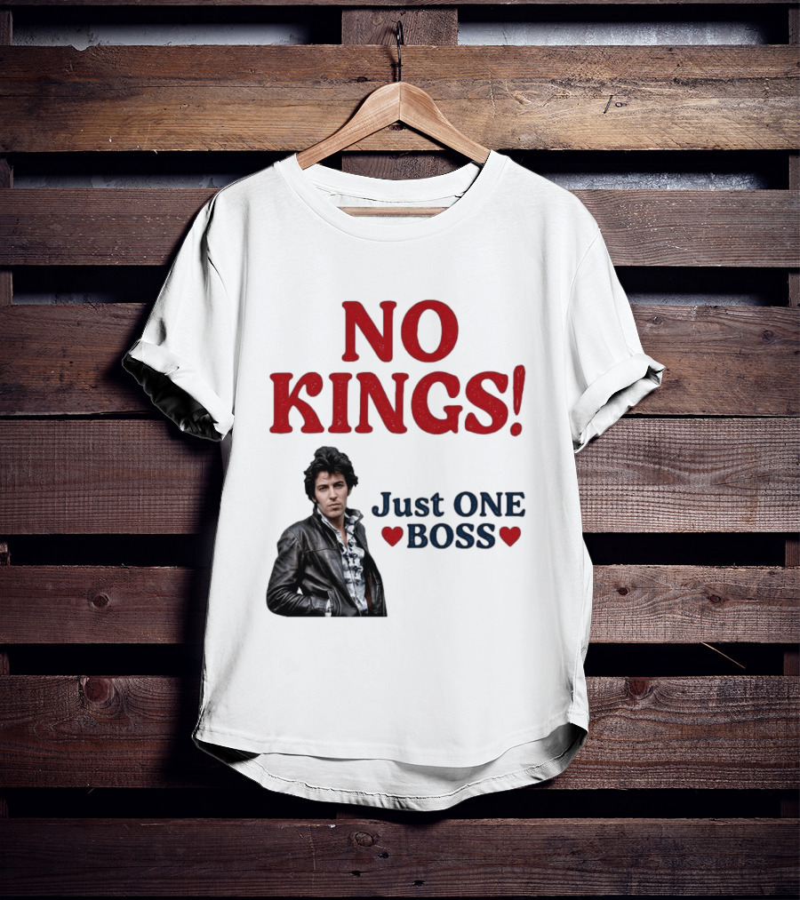 No Kings Just One Boss Leather Jacket T-Shirt