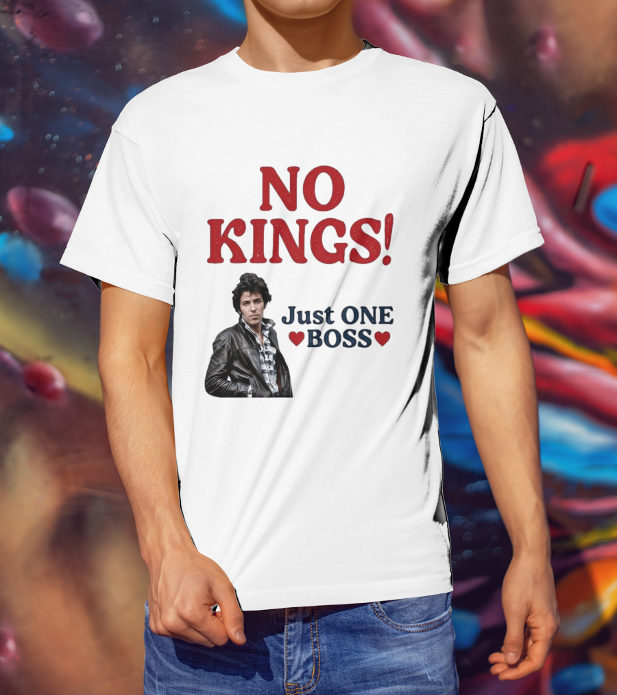 No Kings Just One Boss Leather Jacket T-Shirt