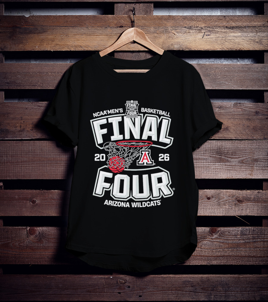 NCAA Men's Basketball 2026 Final Four Arizona Wildcats T-Shirt