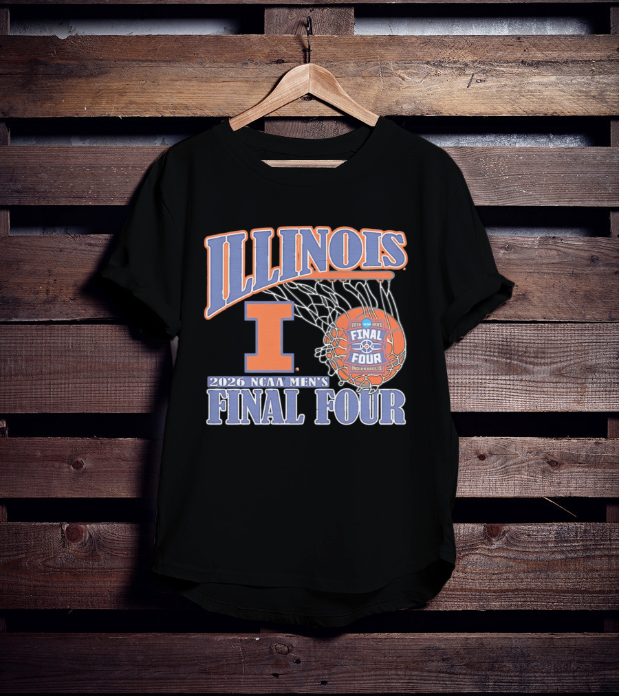 Illinois 2026 NCAA Men's Final Four Basketball Indianapolis T-Shirt
