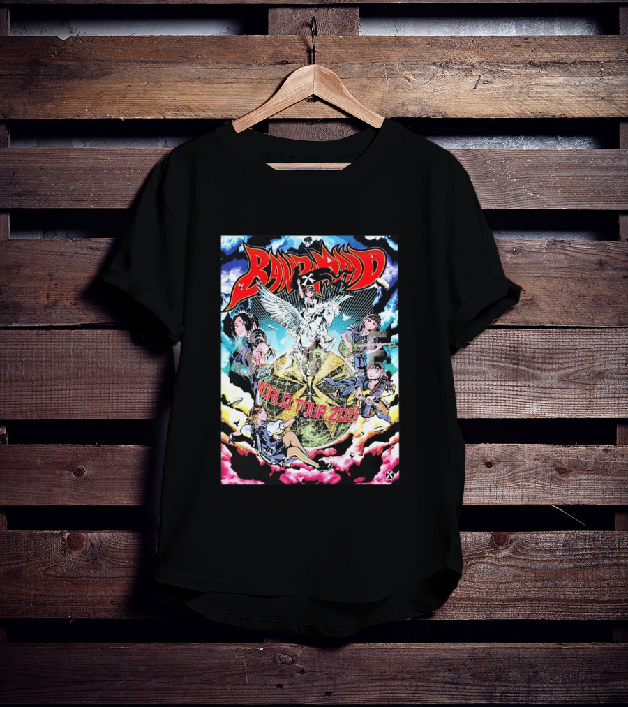 Band Maid World Tour 2026 Anime Style Pegasus T-Shirt