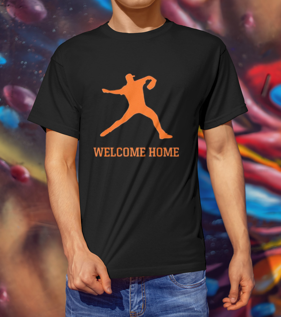 Justin Verlander Detroit Tigers Welcome Home 35 T-Shirt