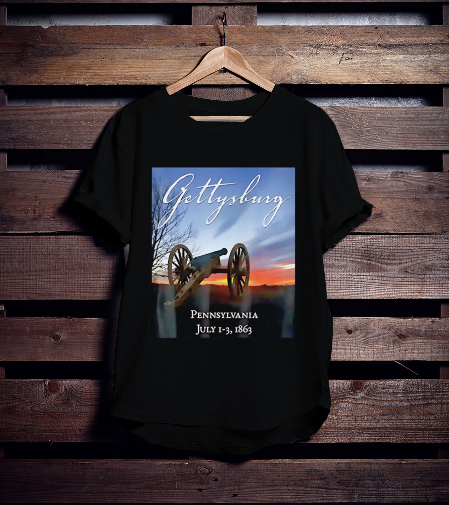 Gettysburg Cannon Battle Pennsylvania July 1 3 1863 Civil War T-Shirt