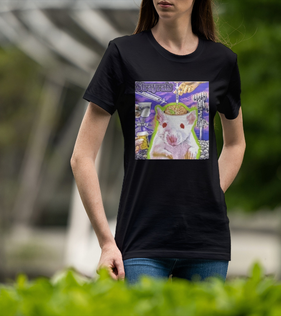 Stray Rats Lab Rat WiFi Fluoride Syringe Brain Injection T-Shirt