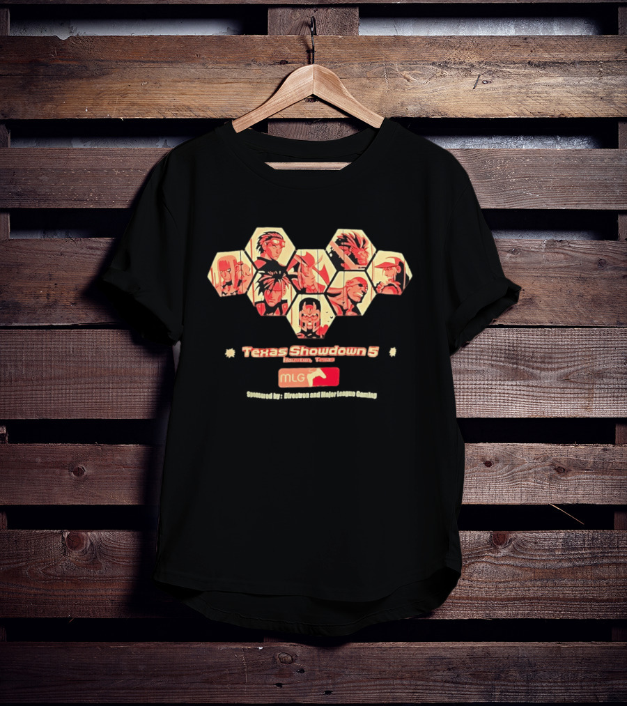 Texas Showdown 5 Houston Texas MLG Fighting Game Tournament Characters T-Shirt