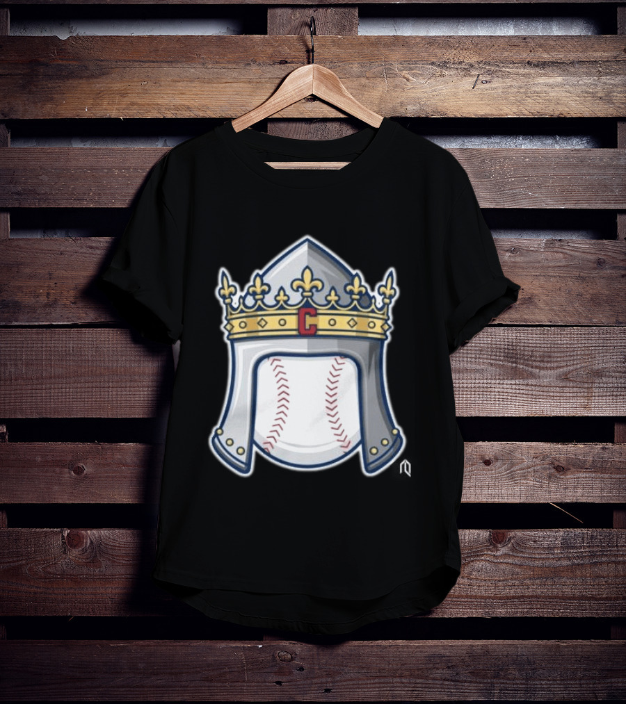 Cleveland Guardians Baseball Knight Helmet Crest T-Shirt