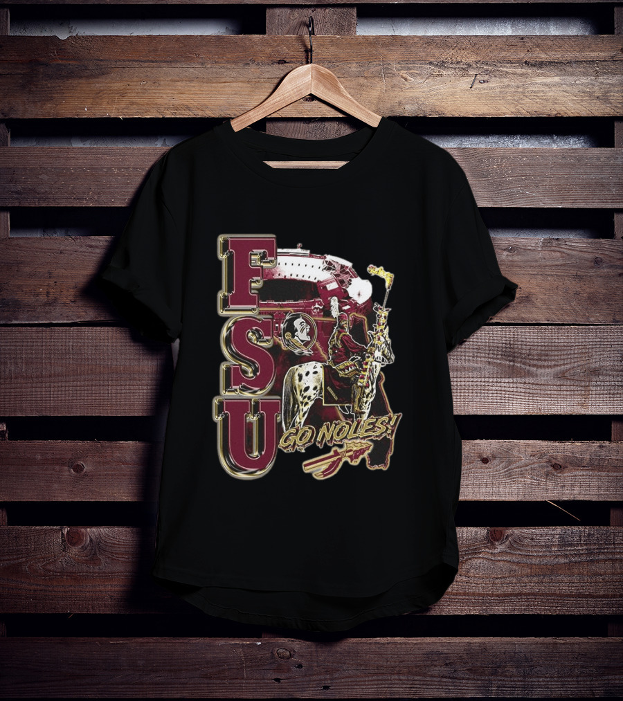 FSU Seminoles Go Noles Osceola And Renegade Stadium Spirit T-Shirt