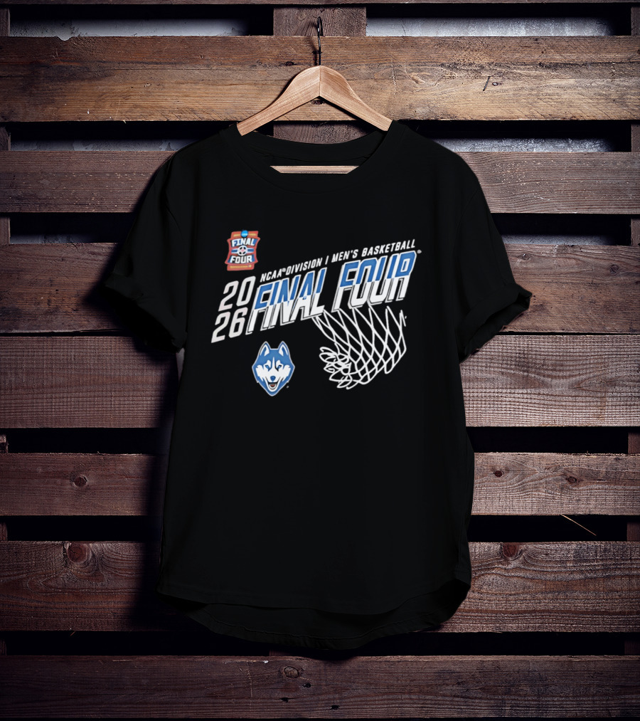 UConn Huskies 2026 NCAA Men's Basketball Final Four March Madness T-Shirt