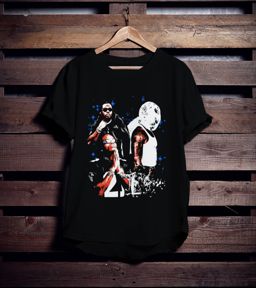 Gunna One Of Wun Globe Stars Red White Blue T-Shirt