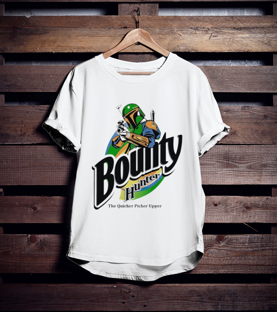 Bounty Hunter The Quicker Picker Upper Mandalorian T-Shirt
