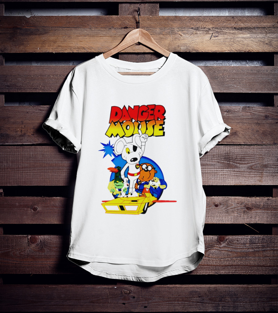 Danger Mouse Animated Character Adventure Team T-Shirt