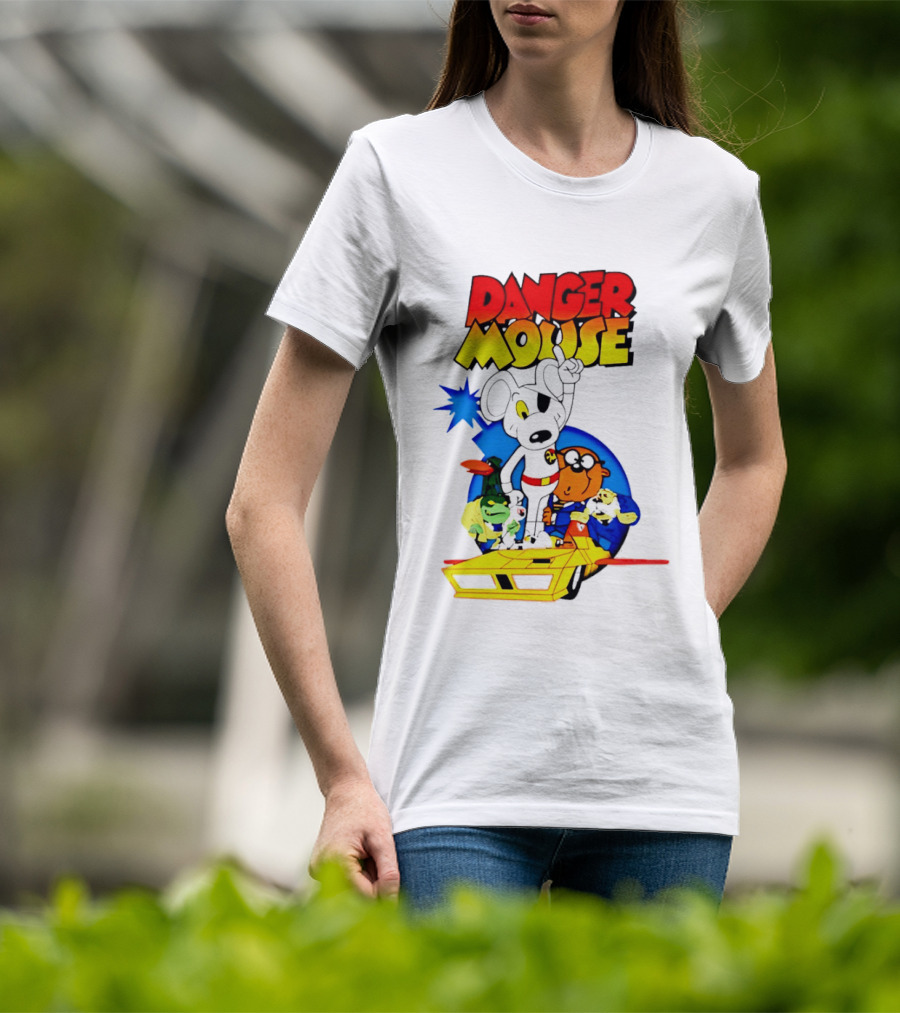 Danger Mouse Animated Character Adventure Team T-Shirt
