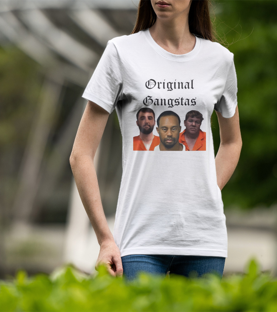 Original Gangsters Shot Scottie Scheffler Tiger Woods John Daly T-Shirt