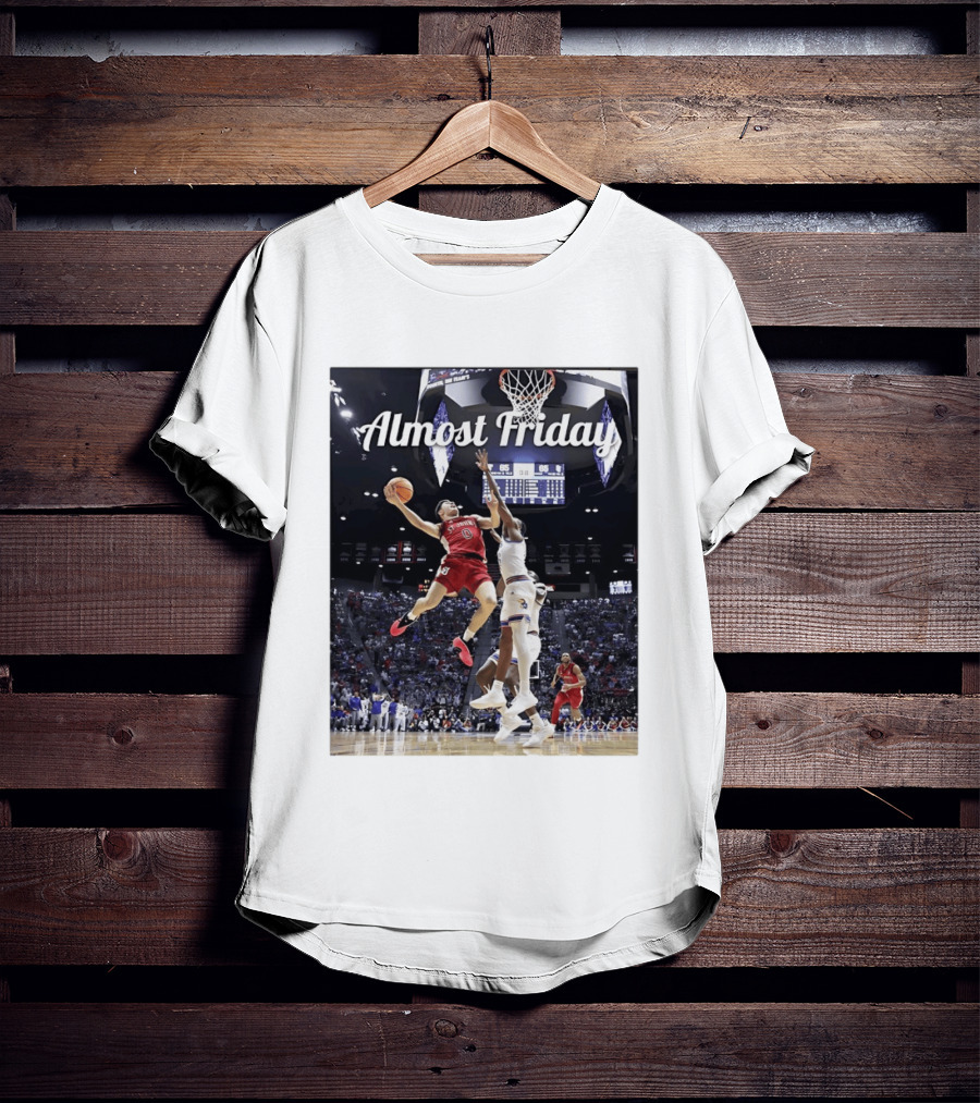 St John's Vs Kansas NCAA Basketball Almost Friday Action T-Shirt