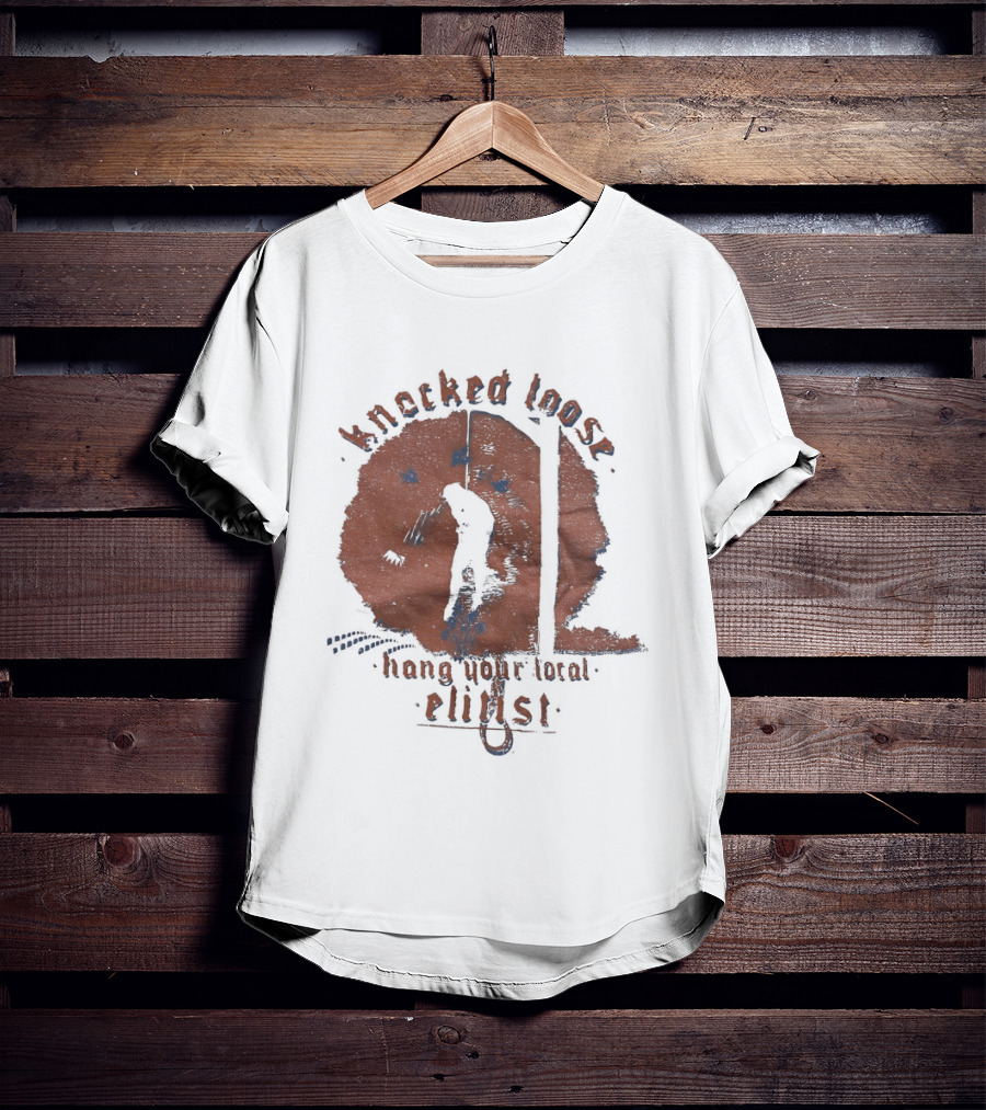 Knocked Loose Hang Your Local Elinst Distressed Band Merchandise T-Shirt