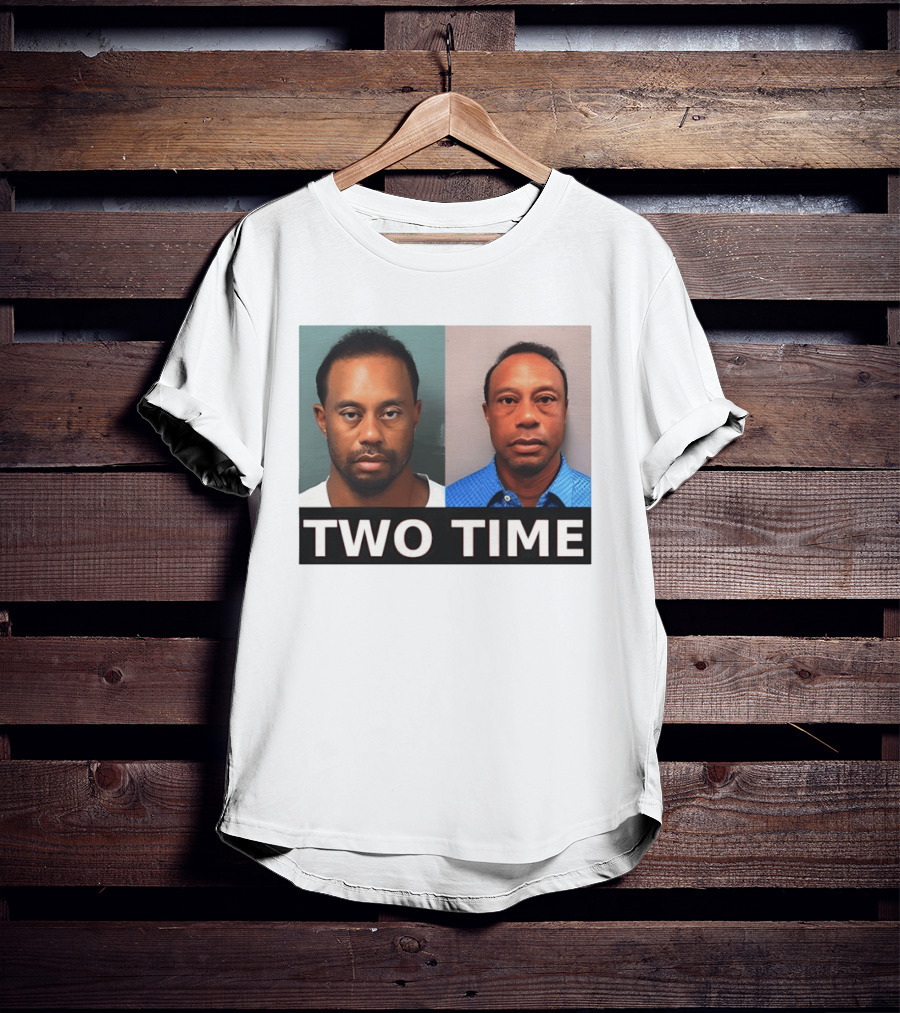 Tiger Woods Shot Two Time Meme Image T-Shirt