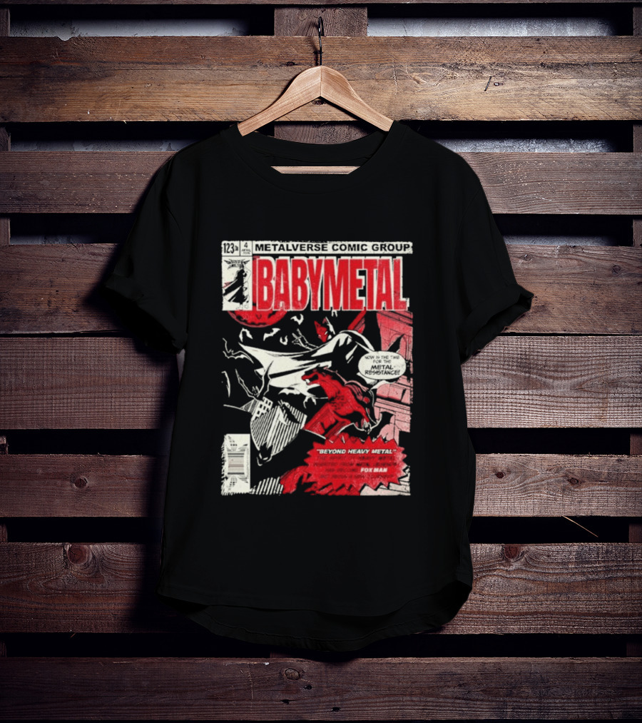 Babymetal Metalverse Comic Group 2026 Fox Man T-Shirt