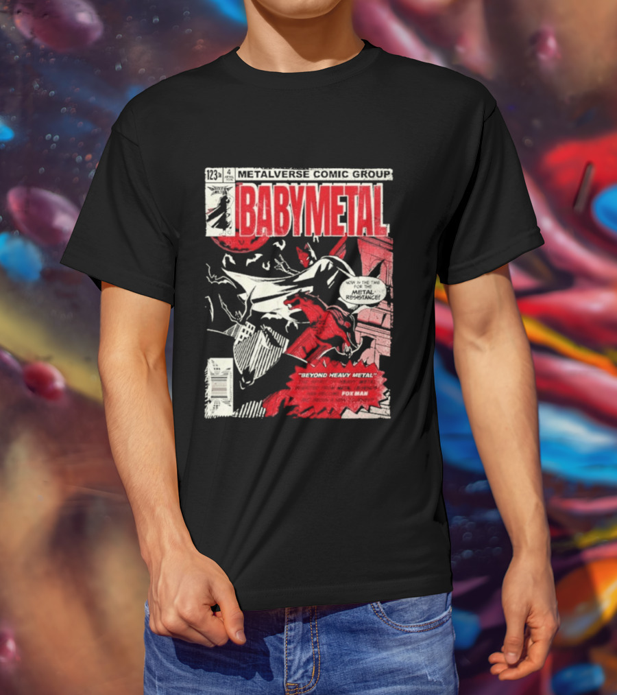 Babymetal Metalverse Comic Group 2026 Fox Man T-Shirt