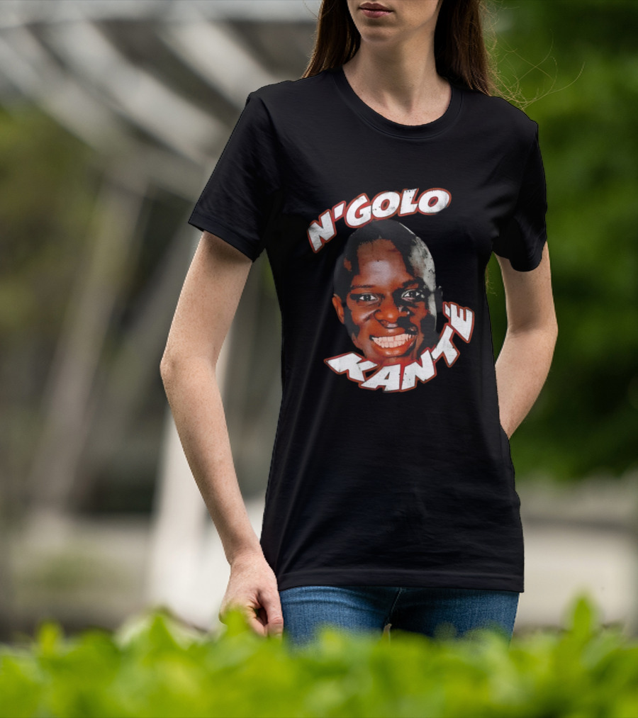 N'Golo Kante France National Soccer Star Big Face Head T-Shirt