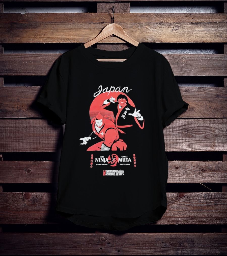 Japan Ninja X Great Muta WrestleWarriors Collaboration T-Shirt