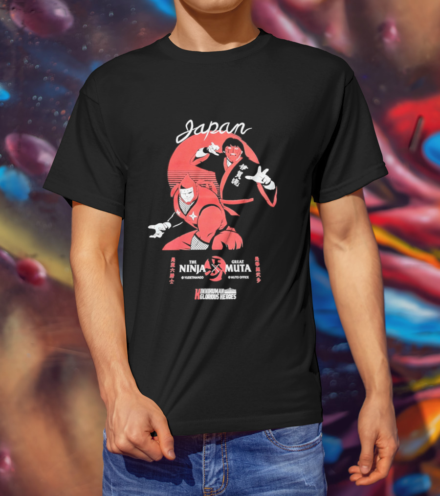 Japan Ninja X Great Muta WrestleWarriors Collaboration T-Shirt