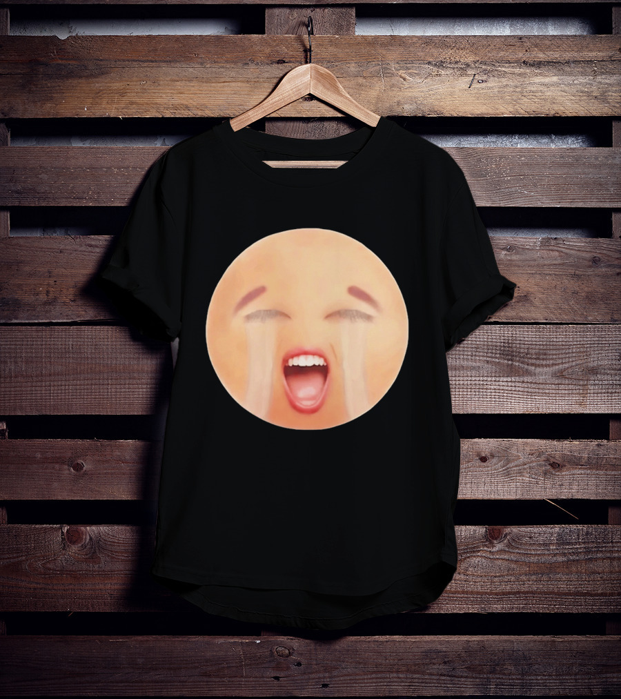 Cursed Crying Emoji Meme Face Hilarious Expression T-Shirt