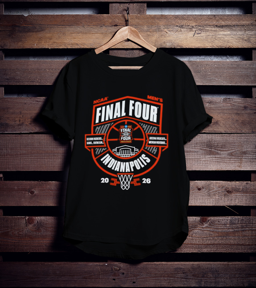 NCAA Men's Final Four Indianapolis 2026 Basketball Tournament T-Shirt