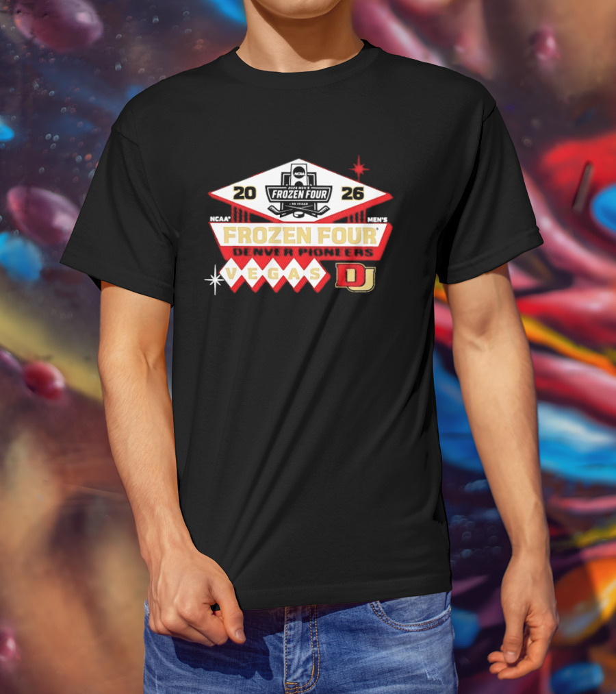 Denver Pioneers 2026 NCAA Frozen Four Men's Hockey Vegas T-Shirt