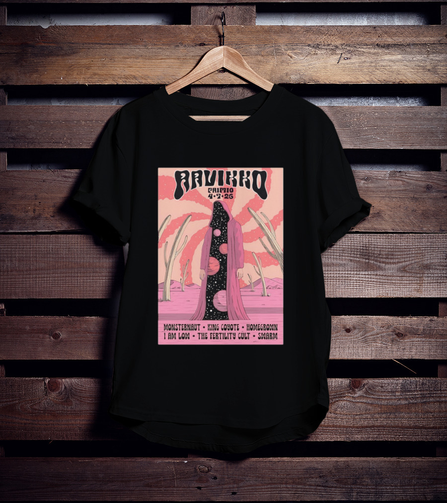 Ravikko Primio Monsternaut King Coyote Homegrown I Am Low The Fertility Cult Swarm Desert 4 7 26 T-Shirt