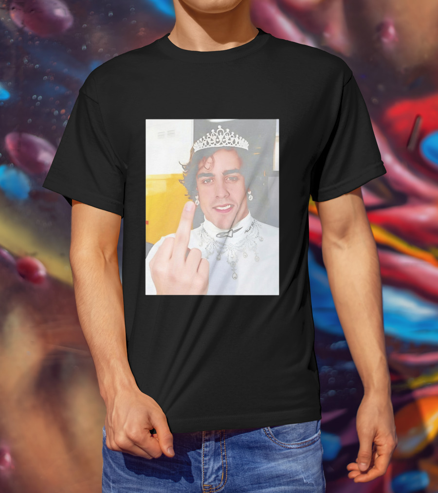 King Fernando Alonso Gesture Crown Jewel Humor T-Shirt