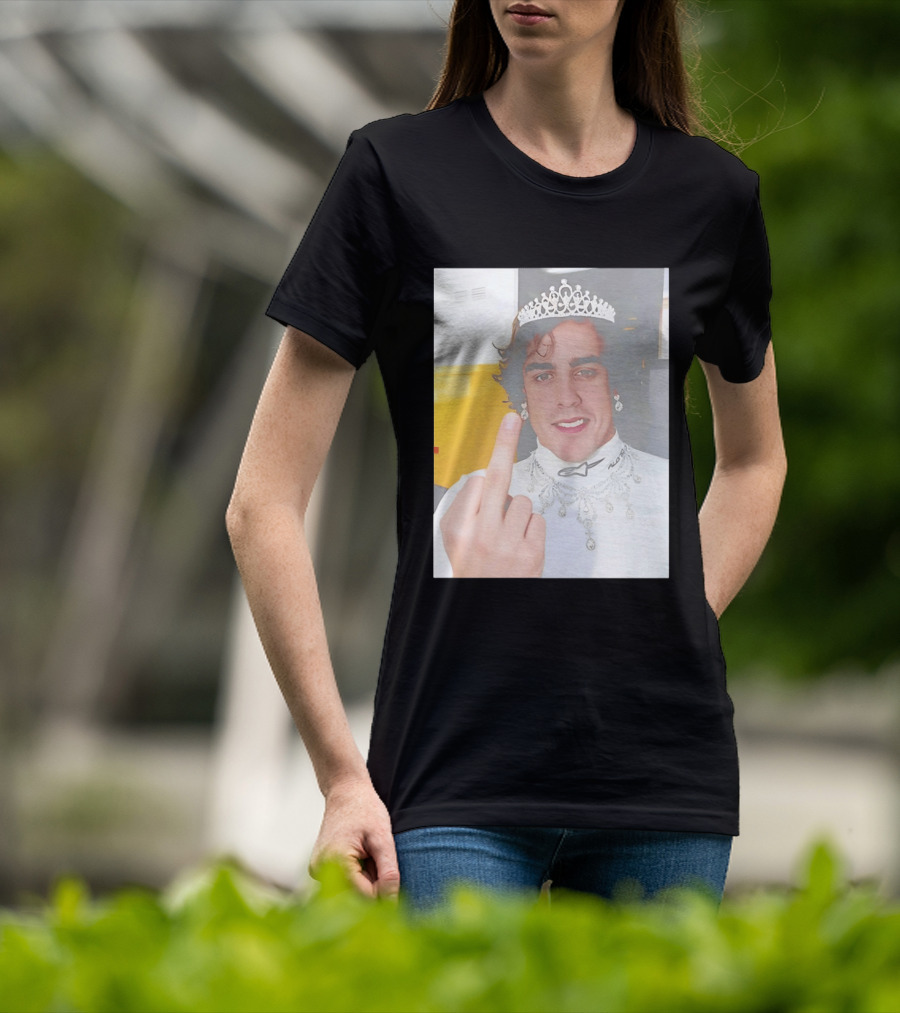 King Fernando Alonso Gesture Crown Jewel Humor T-Shirt