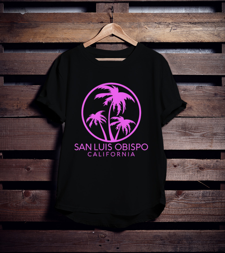 San Luis Obispo California Coconut Trees Pismo Beach Palms T-Shirt