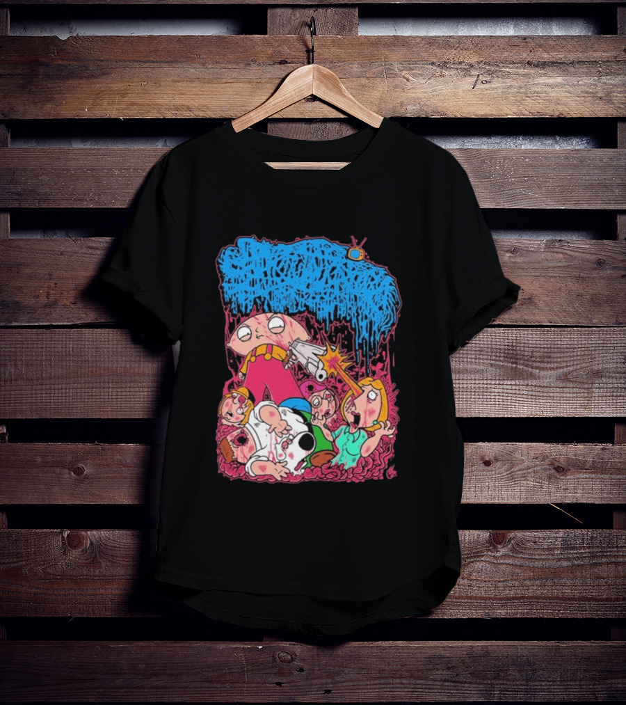 Sanguisugabogg Family Bogg Parody Stewie Cartoon Underground Horror Scene T-Shirt
