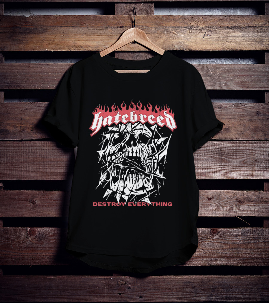 Hatebreed Skull Destroy Everything Hardcore T-Shirt