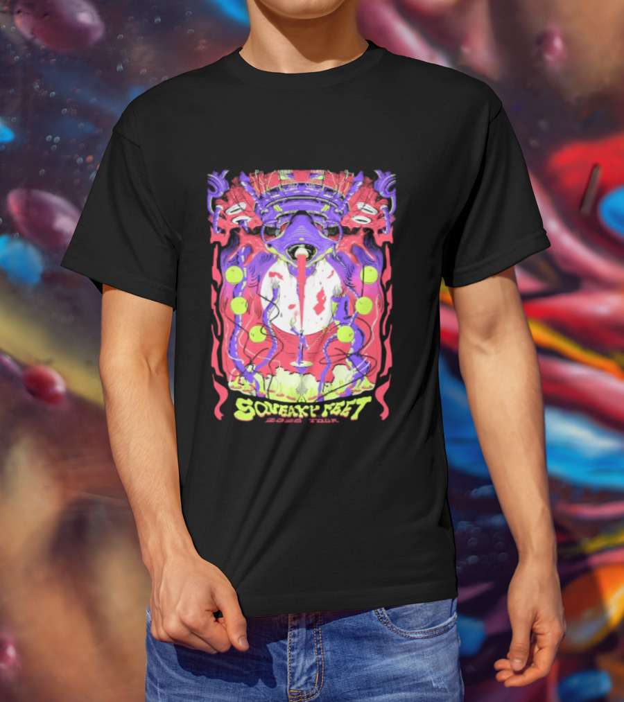 Squeaky Feet Tour 2026 Psychedelic T-Shirt