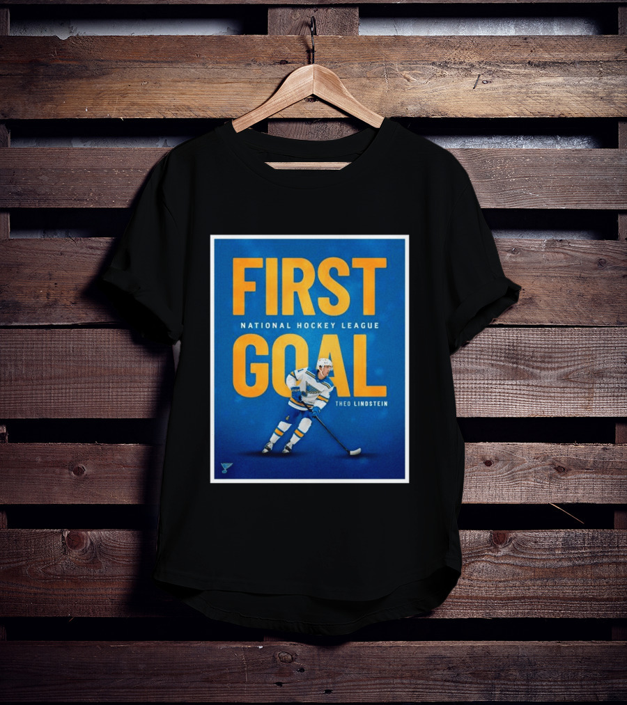 St Louis Blues First Goal National Hockey League Theo Lindstein T-Shirt