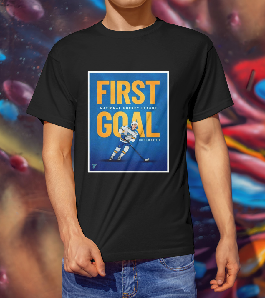 St Louis Blues First Goal National Hockey League Theo Lindstein T-Shirt