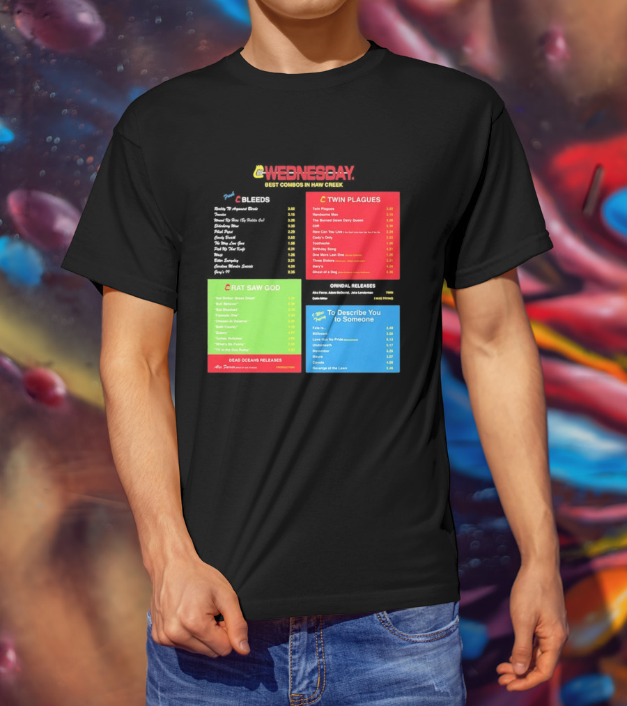 Wednesday Best Combos In Haw Creek Twin Plagues Rat Saw God Release T-Shirt