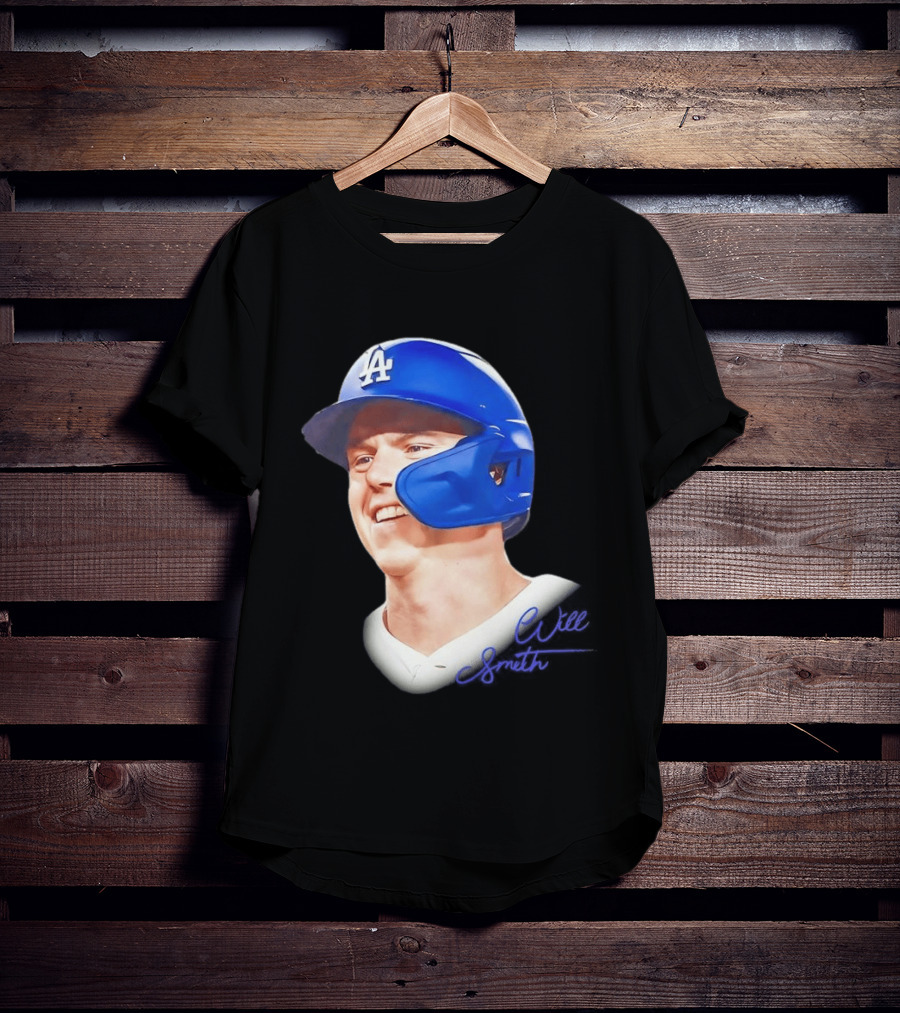 Los Angeles Dodgers MLB 2026 Big Face Will Smith Signature T-Shirt