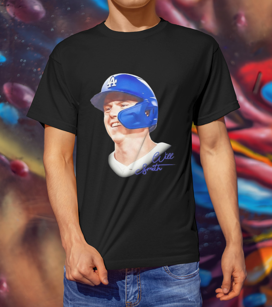Los Angeles Dodgers MLB 2026 Big Face Will Smith Signature T-Shirt