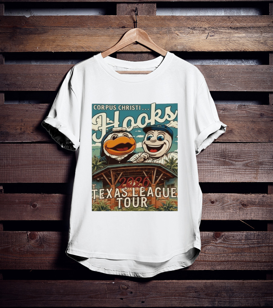 Corpus Christi Hooks 2026 Texas League Tour Stadium Fun T-Shirt