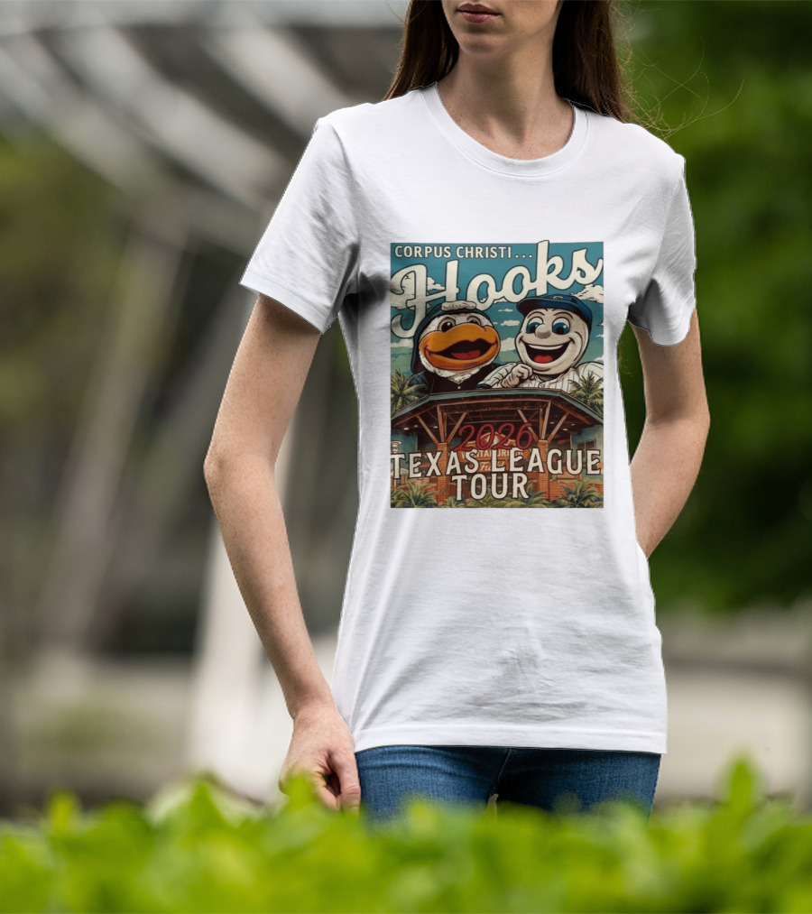 Corpus Christi Hooks 2026 Texas League Tour Stadium Fun T-Shirt