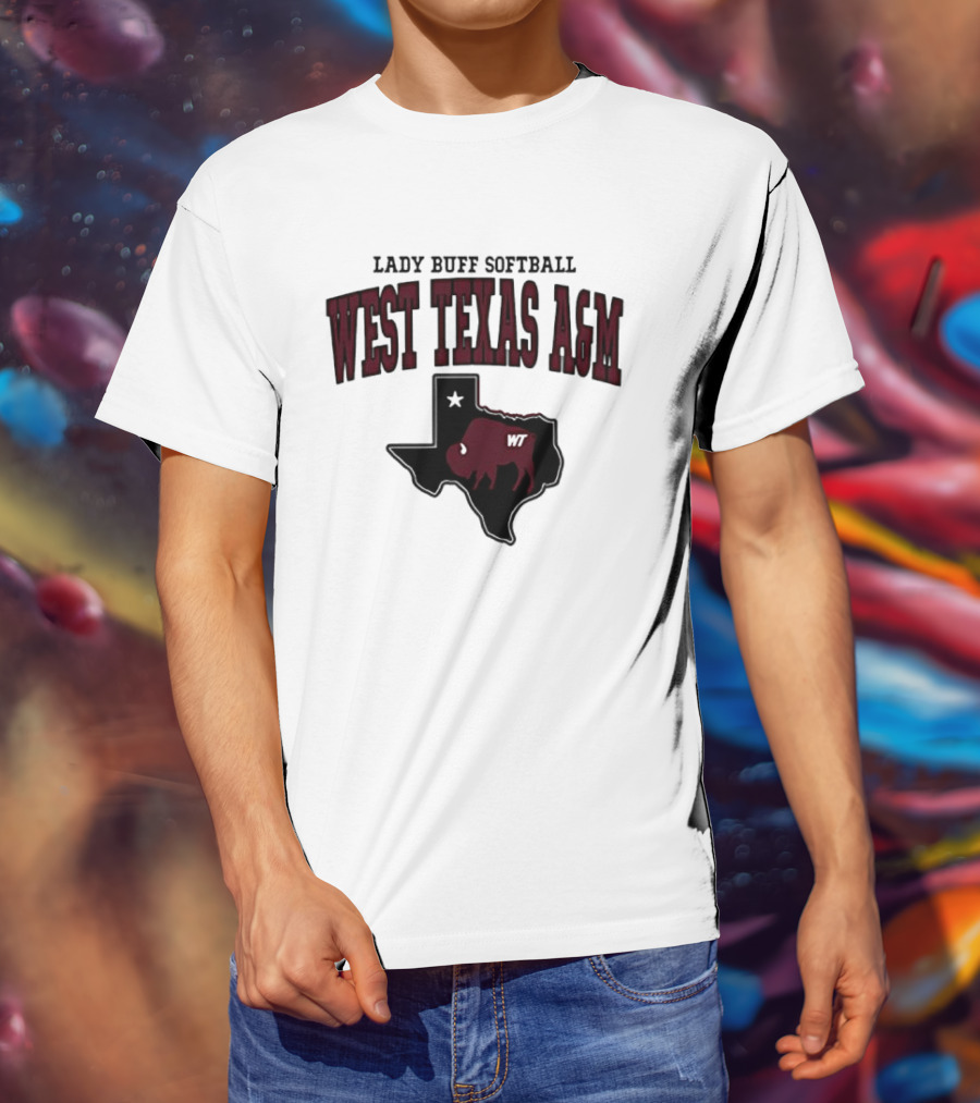 Lady Buff Softball West Texas A&M WT Buffalo T-Shirt